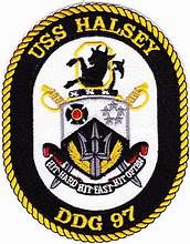 USS Halsey DDG-97 command crest